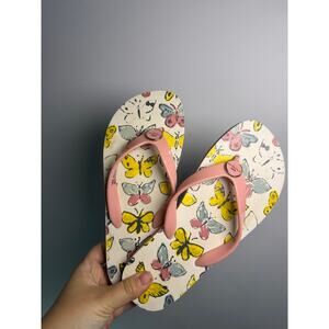 Coach Zayn Jelly Flip Flops featuring a butterfly print Size 6